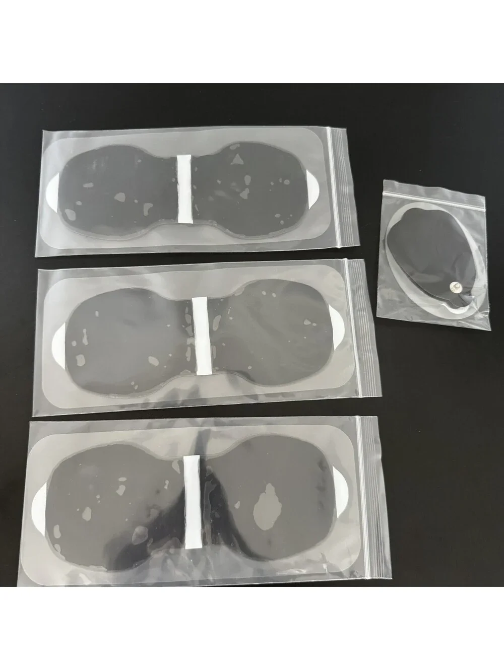 MASTOGO Tens Unit Wireless Electrode Pads, Replacement Pads Black